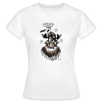 Sanglier Et Champignons - T-shirt Femme - blanc - Devant - AI Model Female 172 dark (172cm)