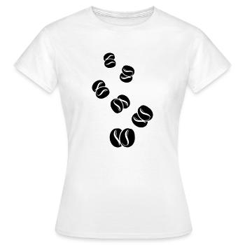 Kaffeebohne Symbol - Frauen T-Shirt - Weiß - Vorne - AI Model Female 172 dark (172cm)