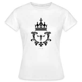 my uterus - Women's T-Shirt - white - Front - AI Model Female 172 dark (172cm)