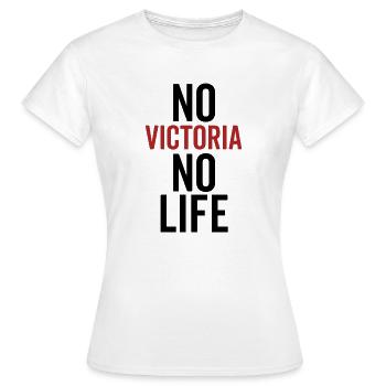 Pas de Victoria Pas de vie - T-shirt Femme - blanc - Devant - AI Model Female 172 dark (172cm)