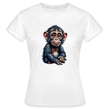 Monkey monkey - Women's T-Shirt - white - Front - AI Model Female 172 dark (172cm)