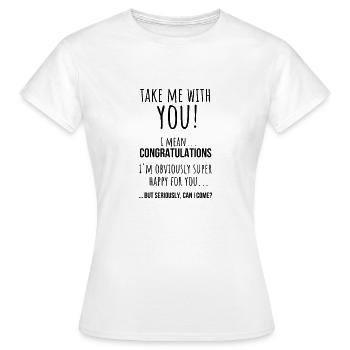 Cadeau d’adieu pour les collègues, cadeaux d’adieu - T-shirt Femme - blanc - Devant - AI Model Female 172 dark (172cm)
