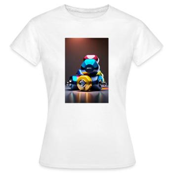 Hanteln - Frauen T-Shirt - Weiß - Vorne - AI Model Female 172 dark (172cm)