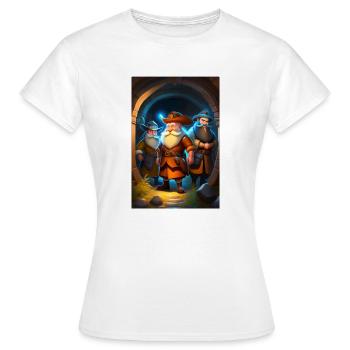 Zwerge - Frauen T-Shirt - Weiß - Vorne - AI Model Female 172 dark (172cm)