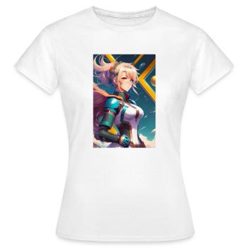 Image anime girls - Women's T-Shirt - white - Front - AI Model Female 172 dark (172cm)