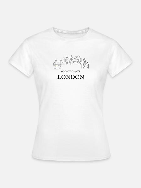 LONDON - Frauen T-Shirt - Weiß