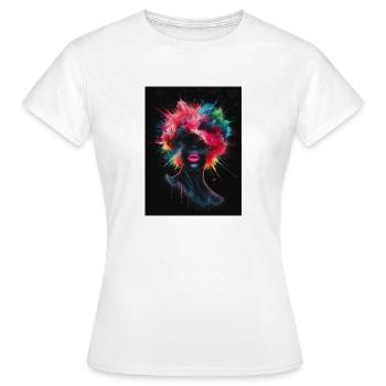Explosion de couleurs - T-shirt Femme - blanc - Devant - AI Model Female 172 dark (172cm)