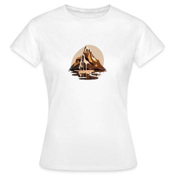 SURREAL - Frauen T-Shirt - Weiß - Vorne - AI Model Female 172 dark (172cm)