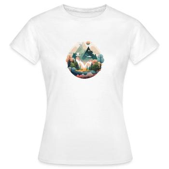 SURREAL - Frauen T-Shirt - Weiß - Vorne - AI Model Female 172 dark (172cm)