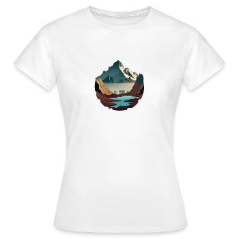 SURREAL - Women's T-Shirt - white - Front - AI Model Female 172 dark (172cm)
