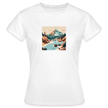 SURREAL - Frauen T-Shirt - Weiß - Vorne - AI Model Female 172 dark (172cm)