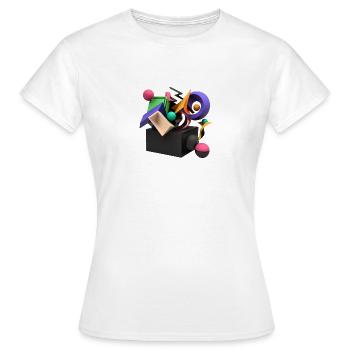 .3D - Women's T-Shirt - white - Front - AI Model Female 172 dark (172cm)