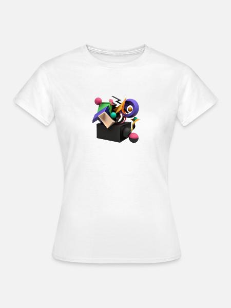3D - Frauen T-Shirt - Weiß