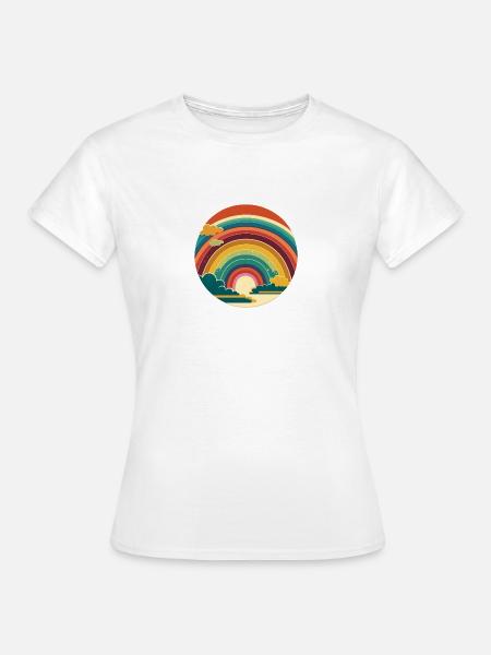 ARC-EN-CIEL - T-shirt Femme - blanc