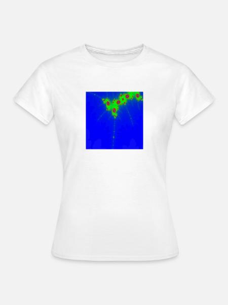 0005Blue papilo - Frauen T-Shirt - Weiß