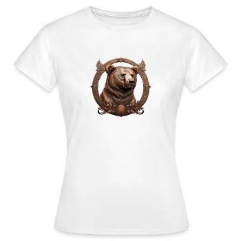 The Bronze Bear - Women's T-Shirt - white - Front - AI Model Female 172 dark (172cm)