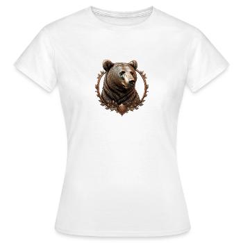 The Bronze Bear - Women's T-Shirt - white - Front - AI Model Female 172 dark (172cm)