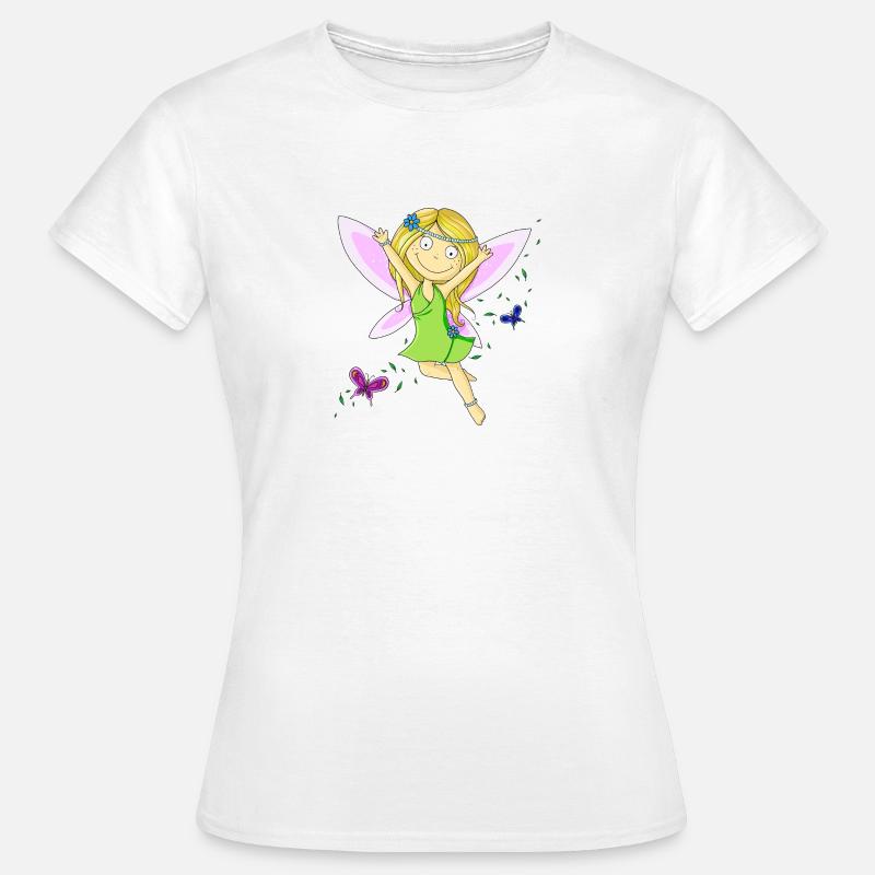 Süße Comic Fee - Frauen T-Shirt - Weiß