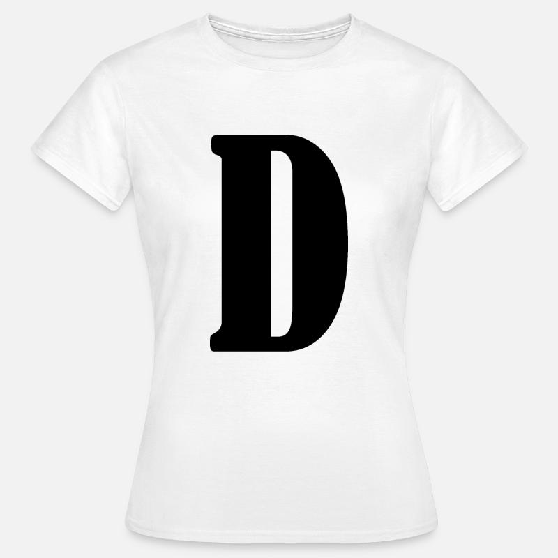 D - Women's T-Shirt - white