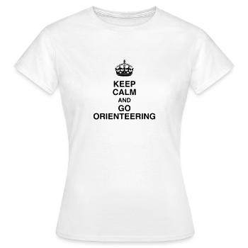 Orienteering / Orienteer / Orientierungslauf - Frauen T-Shirt - Weiß - Vorne - AI Model Female 172 dark (172cm)