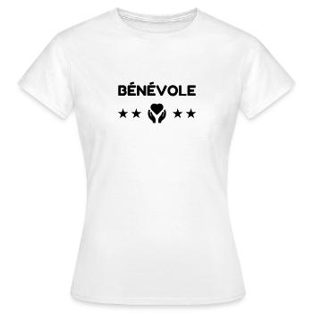 Freiwilliger / humanitären / Verein / freiwillige - Frauen T-Shirt - Weiß - Vorne - AI Model Female 172 dark (172cm)