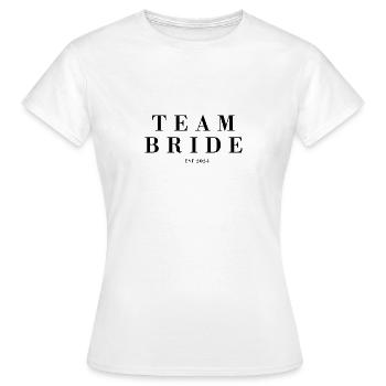 TEAM BRIDE EST 2023 - T-shirt Femme - blanc - Devant - AI Model Female 172 dark (172cm)