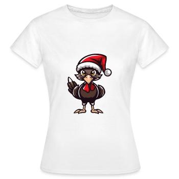 Noël en din - T-shirt Femme - blanc - Devant - AI Model Female 172 dark (172cm)