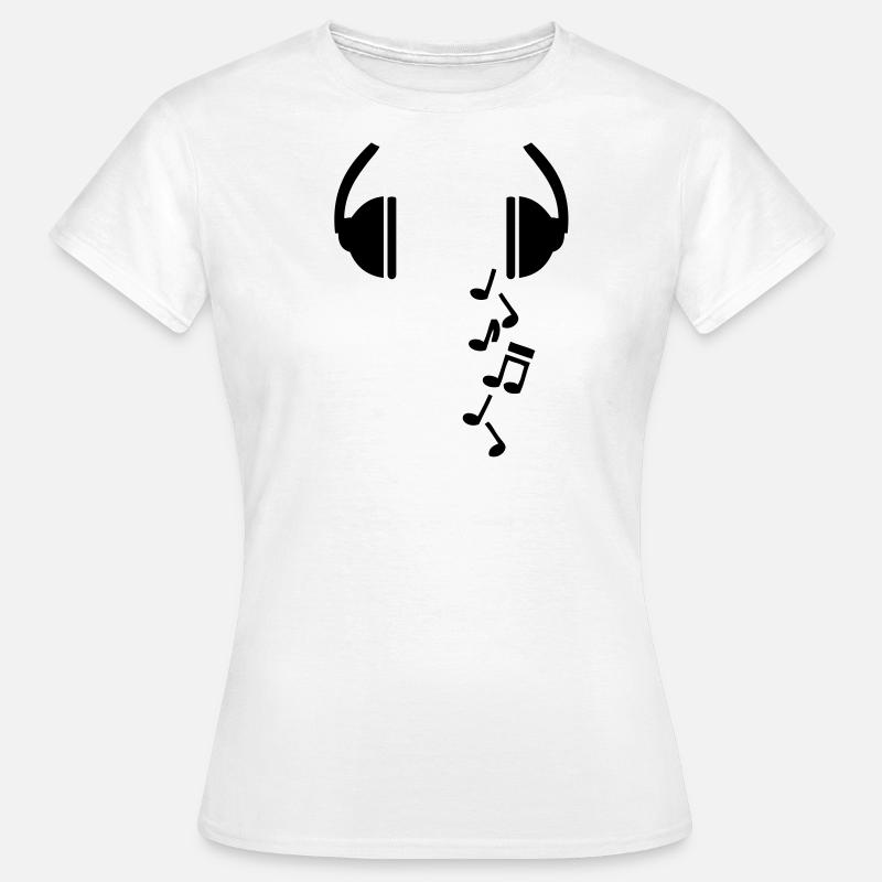 noten_kopfhoehrer - Women's T-Shirt - white