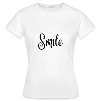 Sourire - T-shirt Femme - blanc - Devant - AI Model Female 172 dark (172cm)