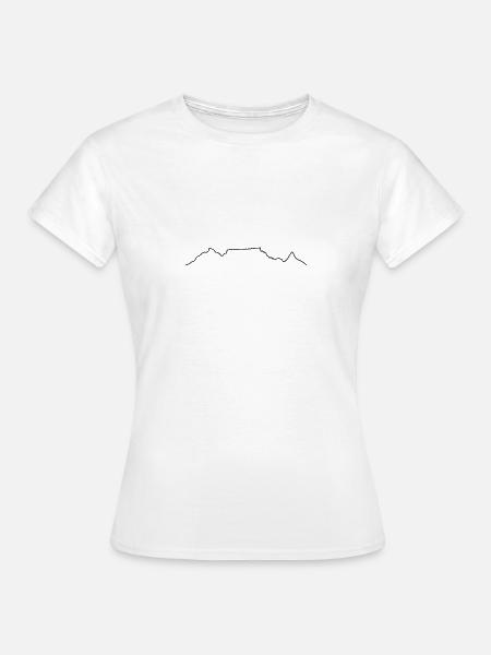 TableMountain-Black - Frauen T-Shirt - Weiß