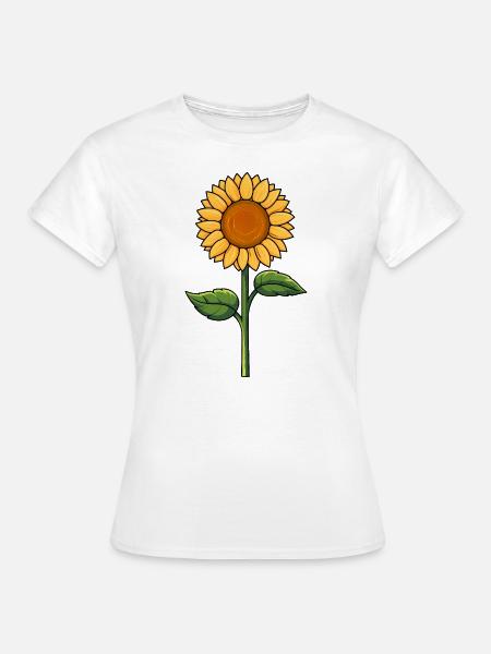 Sonnenblume - Frauen T-Shirt - Weiß