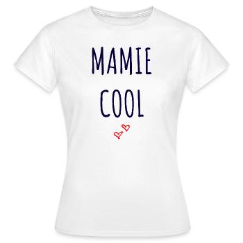 Mamie cool, cadeau, fête des grands-mères - T-shirt Femme - blanc - Devant - AI Model Female 172 dark (172cm)