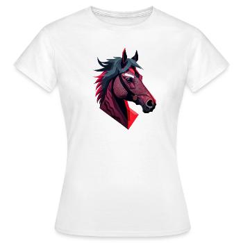 Wachpferd - Frauen T-Shirt - Weiß - Vorne - AI Model Female 172 dark (172cm)