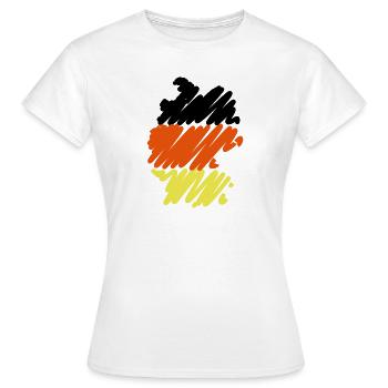 Allemagne - T-shirt Femme - blanc - Devant - AI Model Female 172 dark (172cm)