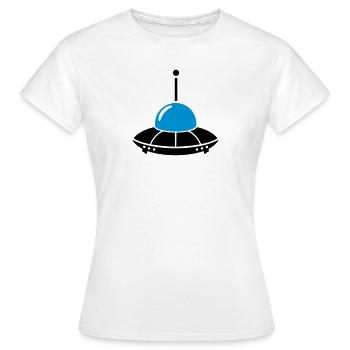 UFO - Women's T-Shirt - white - Front - AI Model Female 172 dark (172cm)