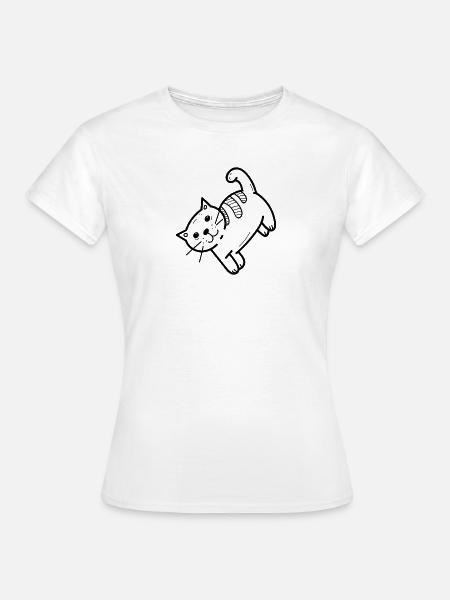Hauskatze - Frauen T-Shirt - Weiß