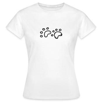 Chaton chaton chaton chaton icône empreinte - T-shirt Femme - blanc - Devant - AI Model Female 172 dark (172cm)