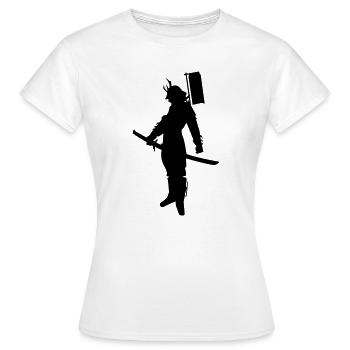 samurai - Women's T-Shirt - white - Front - AI Model Female 172 dark (172cm)