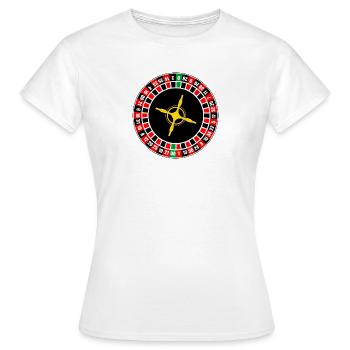 Cylindre Rolette - T-shirt Femme - blanc - Devant - AI Model Female 172 dark (172cm)