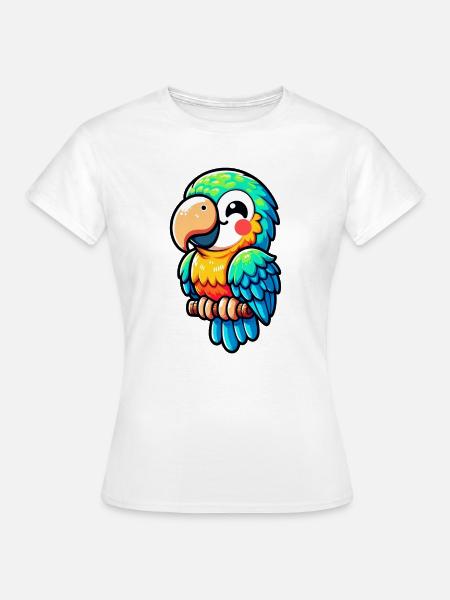 Papagei - Frauen T-Shirt - Weiß