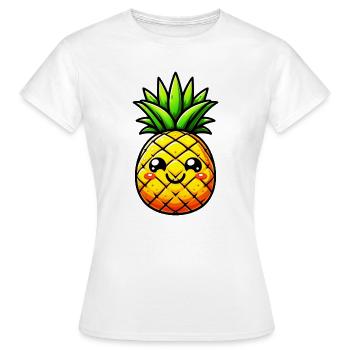 Ananas - T-shirt Femme - blanc - Devant - AI Model Female 172 dark (172cm)