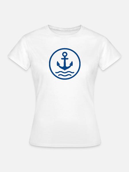 Anker Nautisch Design - Frauen T-Shirt - Weiß