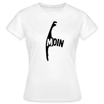 MOIN Silhouette Küstenlook sylt - Frauen T-Shirt - Weiß - Vorne - AI Model Female 172 dark (172cm)