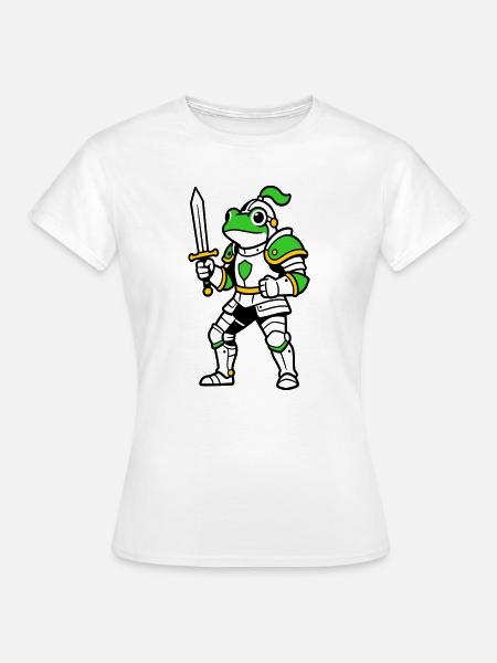 Froschritter - Frauen T-Shirt - Weiß