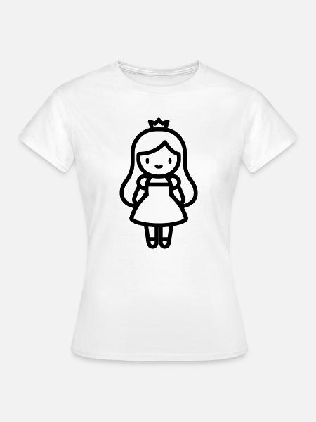Prinzessin - Frauen T-Shirt - Weiß