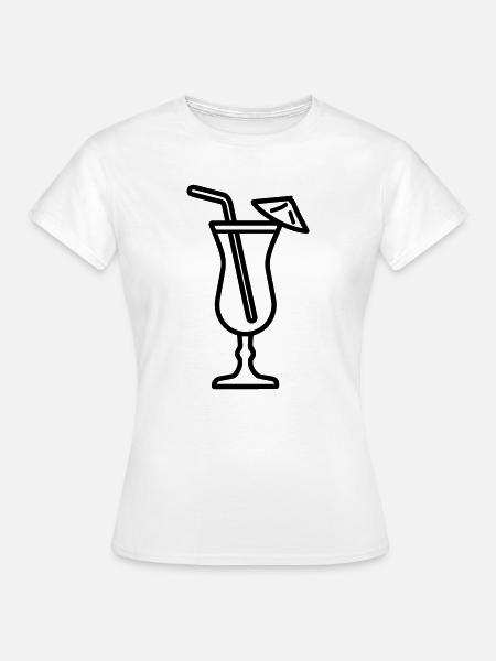 Cocktail - Frauen T-Shirt - Weiß