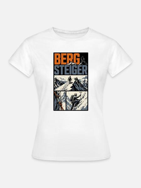 Bergsteiger Alpen Abenteuer - Frauen T-Shirt - Weiß