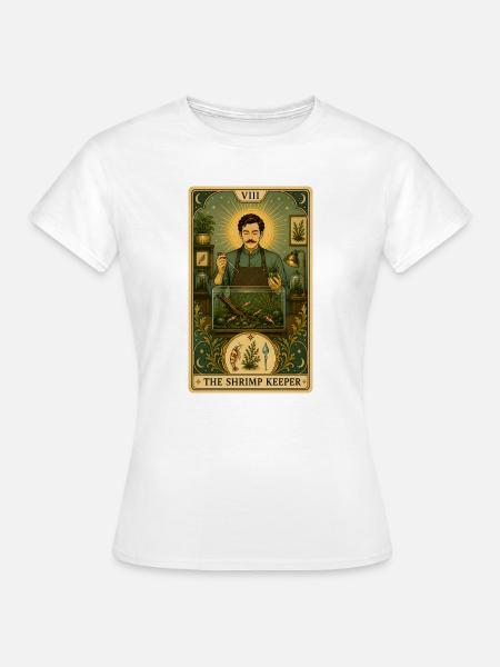 Garnelenhalter | Aquarium Tarot - Frauen T-Shirt - Weiß
