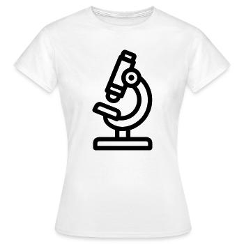 Microscope - Women's T-Shirt - white - Front - AI Model Female 172 dark (172cm)
