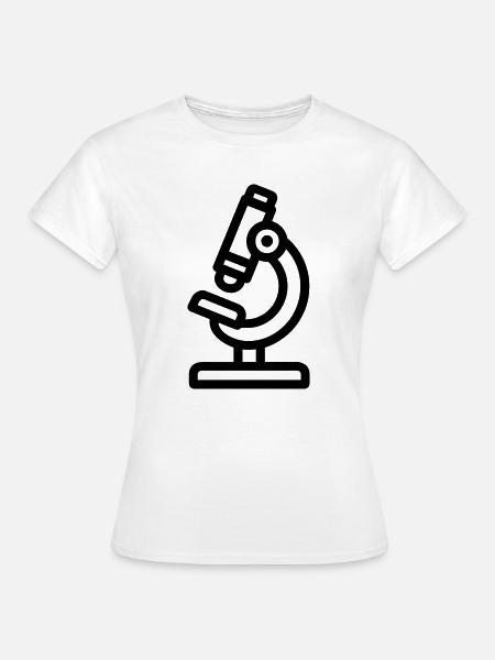 Mikroskop - Frauen T-Shirt - Weiß